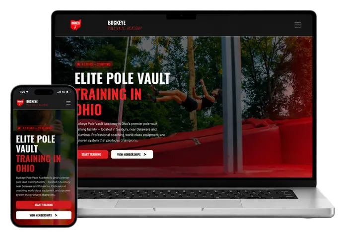 Buckeye Pole Vault Academy website