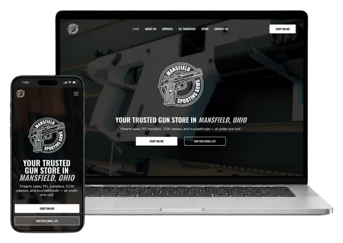 Mansfield Sporting Arms website