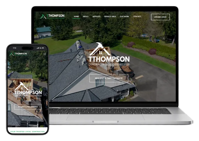 TThompson Contracting website design
